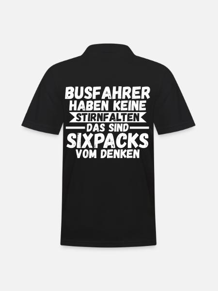 Bus Busfahrer - Männer Poloshirt - Schwarz