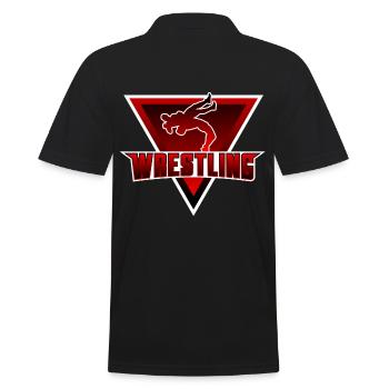 Wrestling - Men's Polo Shirt - black - Back - Kai (181cm)