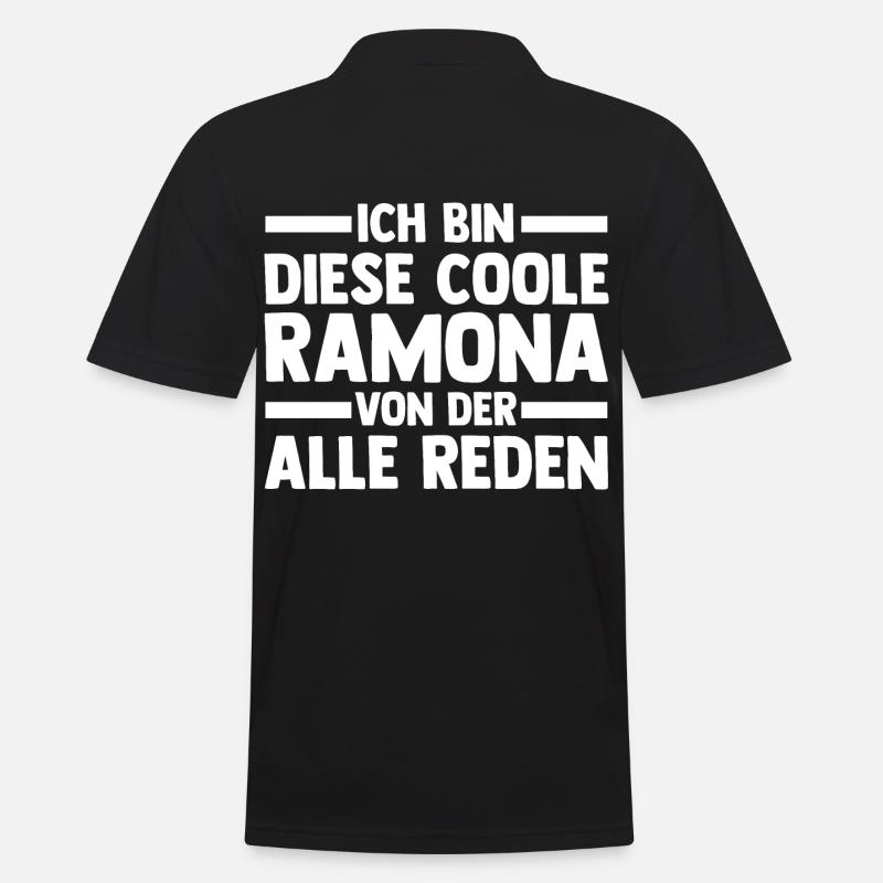 Ramona - Männer Poloshirt - Schwarz