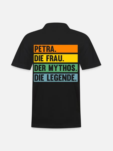 Name Petra - Männer Poloshirt - Schwarz