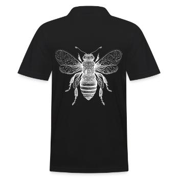 Belle œuvre d’art d’abeille avec des motifs aztèques - Polo Homme - noir - Dos - Kai (181cm)