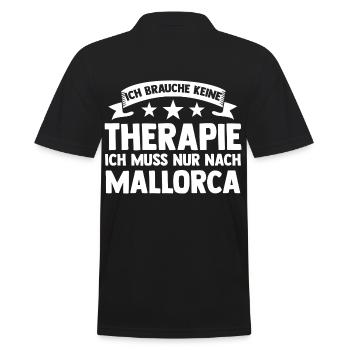 Party Urlaub Mallorca - Männer Poloshirt - Schwarz - Hinten - Kai (181cm)