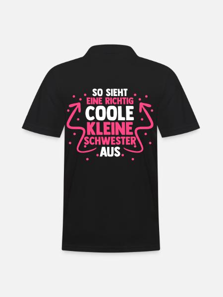 Geschwister Schwestern Schwester - Männer Poloshirt - Schwarz