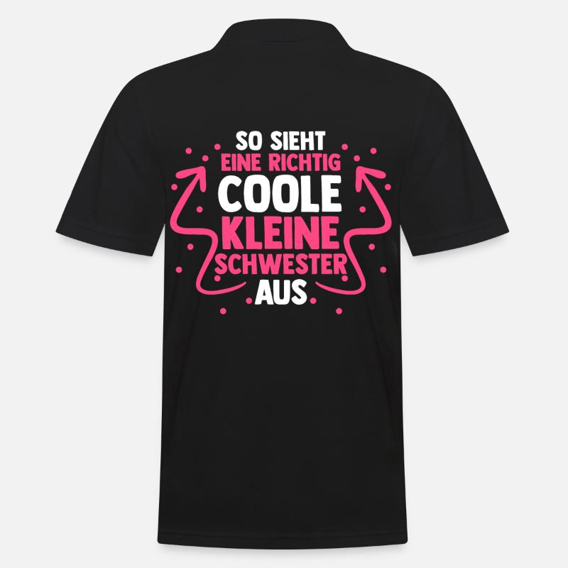 Geschwister Schwestern Schwester - Männer Poloshirt - Schwarz