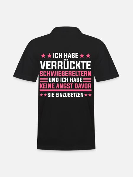 Schwiegertochter Schwiegermutter Schwiegervater - Männer Poloshirt - Schwarz