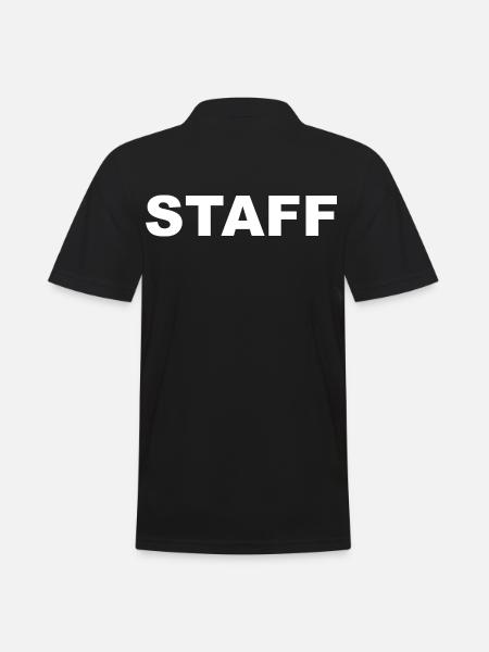 STAFF - Männer Poloshirt - Schwarz