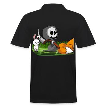 Un petit lapin commande Grim Reaper - Polo Homme - noir - Dos - Kai (181cm)