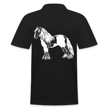 Cheval - Polo Homme - noir - Dos - Kai (181cm)