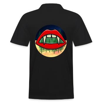 Karpaten Rumänien Kaukasus Blutsauger Blut - Männer Poloshirt - Schwarz - Hinten - Kai (181cm)