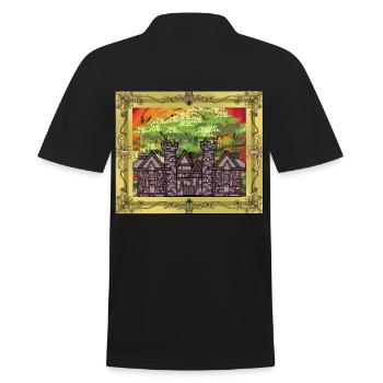 Moyen Âge, Château, Château, Forteresse, Chevalier, Roi, Roi - Polo Homme - noir - Dos - Kai (181cm)