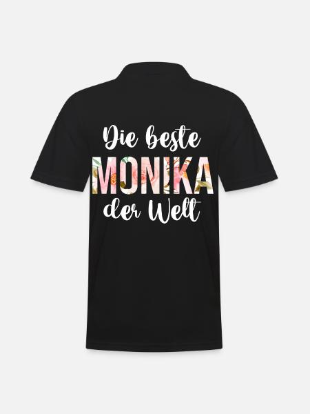 Monika - Männer Poloshirt - Schwarz
