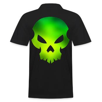 Skull green - Men's Polo Shirt - black - Back - Kai (181cm)
