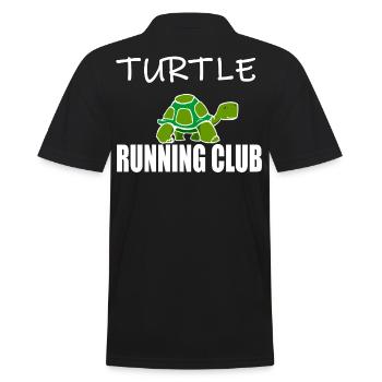 Turtle Turtle Running Club - Maillot de sport running - Polo Homme - noir - Dos - Kai (181cm)