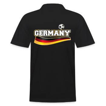 Germany Football Motif d’or - Polo Homme - noir - Dos - Kai (181cm)