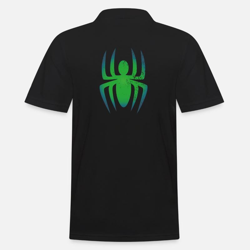 Spinne Tarantel Vogelspinne schwarze Witwe - Männer Poloshirt - Schwarz