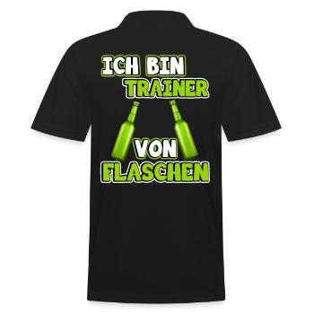 Trainer - Männer Poloshirt - Schwarz - Hinten - Kai (181cm)