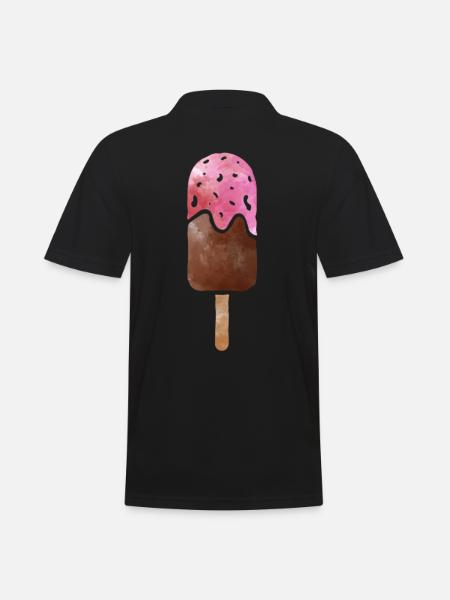 ice cream - Men's Polo Shirt - black