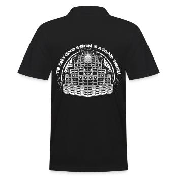 Das einzig gute System ist ein Soundsystem - Männer Poloshirt - Schwarz - Hinten - Kai (181cm)