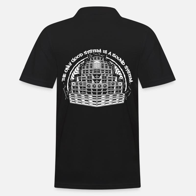 Das einzig gute System ist ein Soundsystem - Männer Poloshirt - Schwarz