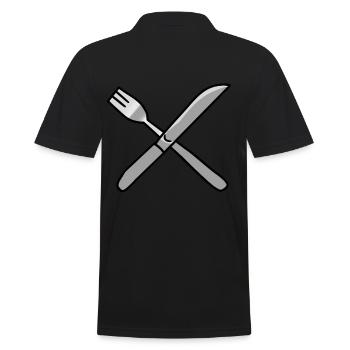 Couverts couteau fourchette cuisine - Polo Homme - noir - Dos - Kai (181cm)