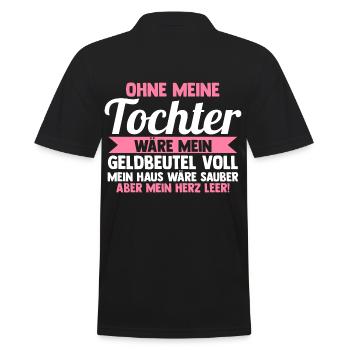 Mutter Mama - Männer Poloshirt - Schwarz - Hinten - Kai (181cm)