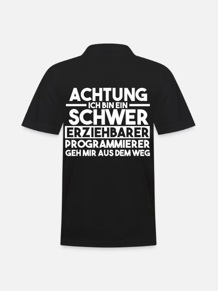 Programmieren Entwickler Coder Programmierer - Männer Poloshirt - Schwarz