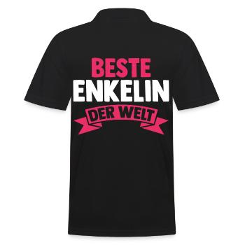 Opa Oma Enkelkind Enkelin - Männer Poloshirt - Schwarz - Hinten - Kai (181cm)