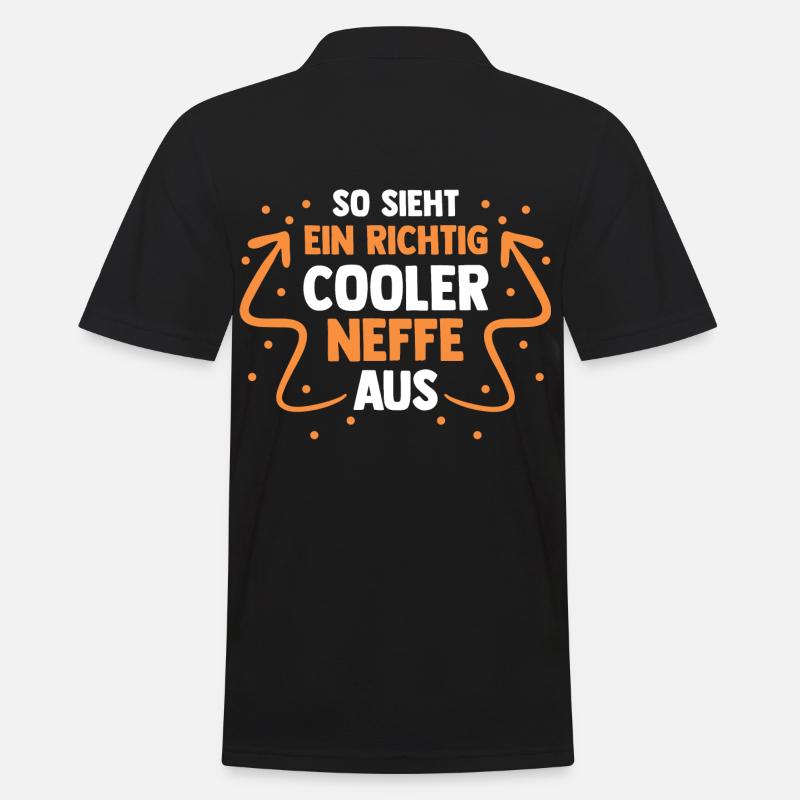 Cooler Neffe - Männer Poloshirt - Schwarz