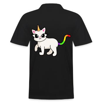 Licorne Licornes Chat Chatons Enfants - Polo Homme - noir - Dos - Kai (181cm)