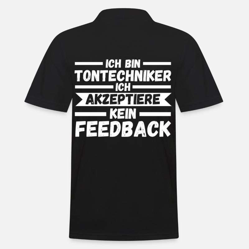 Toningenieur Tontechnik Tontechniker - Männer Poloshirt - Schwarz