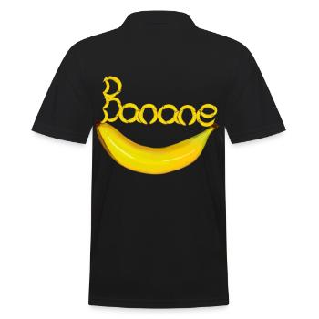 Banane Banane Fruit Fruits - Polo Homme - noir - Dos - Kai (181cm)