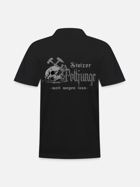 Ruhrpott Pottjunge - Männer Poloshirt - Schwarz