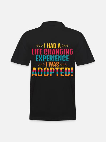 Life Changing Experience Adoption - Men's Polo Shirt - black