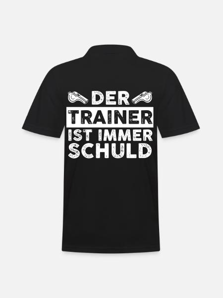 Sportmannschaft Trainer - Männer Poloshirt - Schwarz