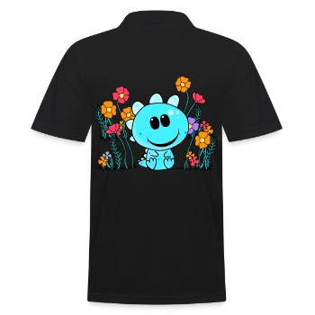 Dragon Dragon Enfant Enfants Bébé Bambins Fleur - Polo Homme - noir - Dos - Kai (181cm)