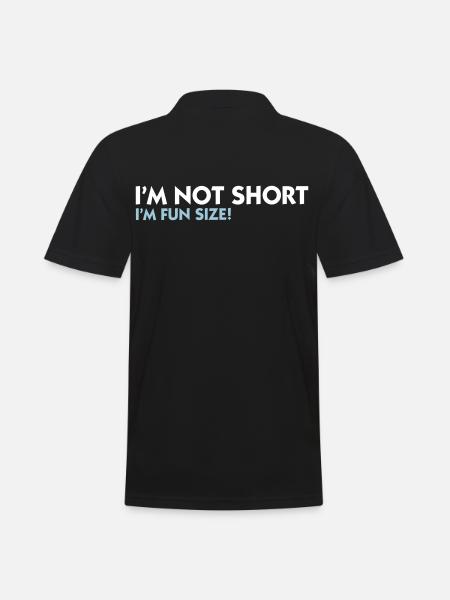 I m not small. I'm Fun Size! - Men's Polo Shirt - black