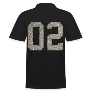 Numéro 02 numéro arrière 2 Numéro deux maillots - Polo Homme - noir - Dos - Kai (181cm)