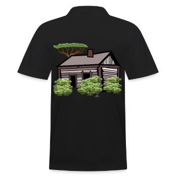 Jardin Nature Maison de Loisirs Cabane Amoureux de la nature - Polo Homme - noir - Dos - Kai (181cm)