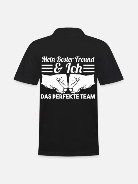Bester Freund - Männer Poloshirt - Schwarz