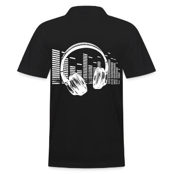 Musique rétro musique techno rave house 2reborn wh - Polo Homme - noir - Dos - Kai (181cm)