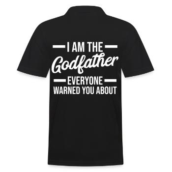 godfather - Men's Polo Shirt - black - Back - Kai (181cm)