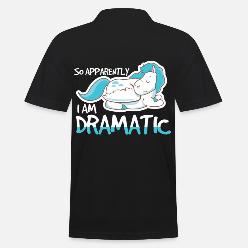So Apparently I Am Dramatic - Männer Poloshirt - Schwarz