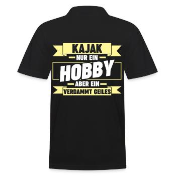 Kaffee Schullehrerin Lehrerin - Männer Poloshirt - Schwarz - Hinten - Kai (181cm)