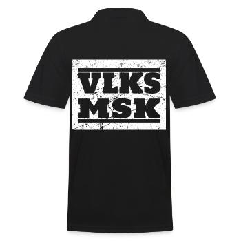 Kapelle Chor, Orchester, Tradition Volksmusik - Männer Poloshirt - Schwarz - Hinten - Kai (181cm)