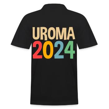 Urgroßmutter 2024 Uroma - Männer Poloshirt - Schwarz - Hinten - Kai (181cm)