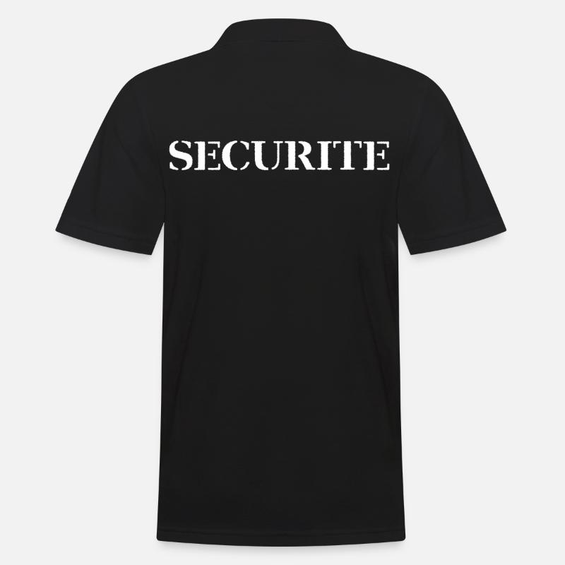Sicherheit - Männer Poloshirt - Schwarz