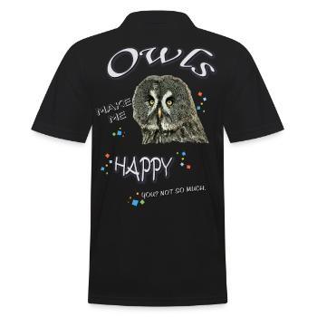 - Toll. - Männer Poloshirt - Schwarz - Hinten - Kai (181cm)
