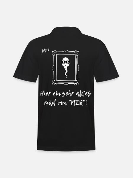 Altes Bild von MIR - Männer Poloshirt - Schwarz