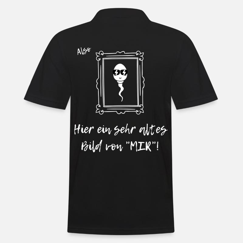 Altes Bild von MIR - Männer Poloshirt - Schwarz
