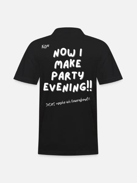 Jetzt mache ich Feierabend. - Männer Poloshirt - Schwarz
